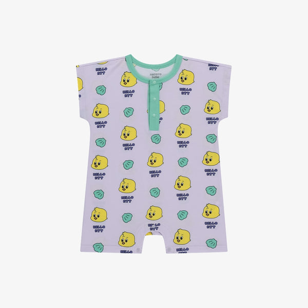 Cozy Summer Indoor Suit - Chicken purple