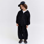 Dot Cat Zip-up Hoodie Set_LA043