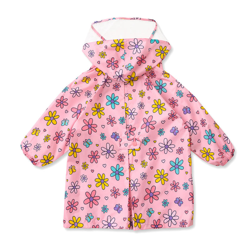 HAS KIDS POLY RAINCOAT PINK GARDEN