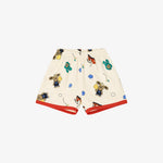 Cotton Modal All-Over Short Sleeve Loose Loungewear Ivory
