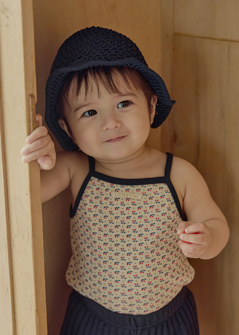 Popin Sleeveless T-shirt_Cream [Scheduled for shipment after May 15]
