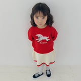 Petit Jardin Knit Set Red_FA045