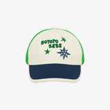 Green Mesh Color Block Cap