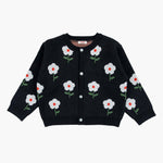 Little Foret Knit Cardigan Black_FA044