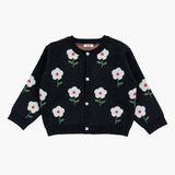 Little Foret Knit Cardigan Black_FA044