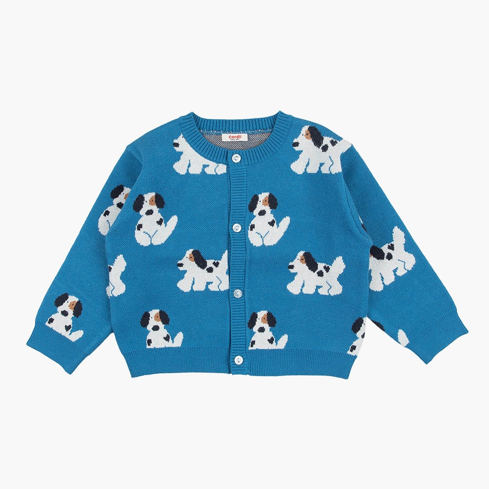 Little Foret Knit Cardigan Blue_FA044