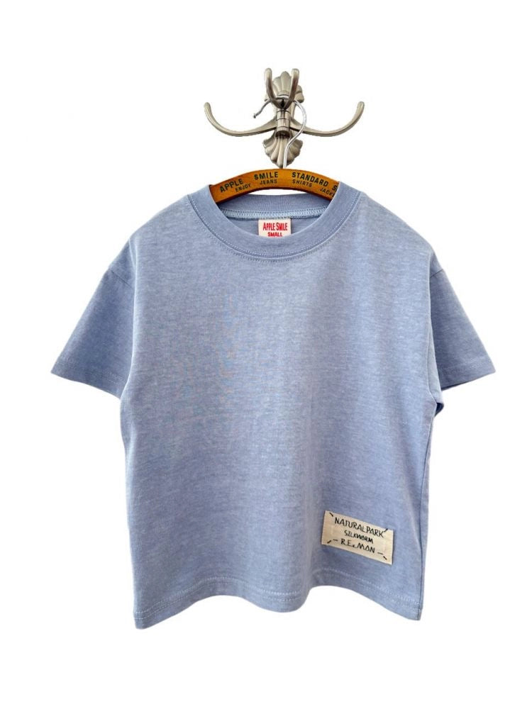 Apple Smile Natural T-shirt Sky