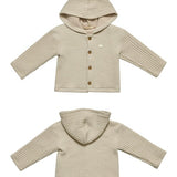 Kevin Hooded Jumper_Light Beige