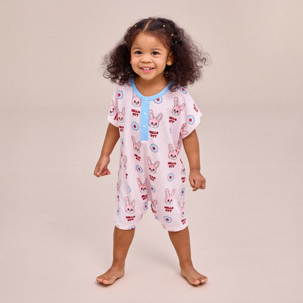Cozy Summer Indoor Suit - Rabbit Pink