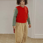 Cotton wide pants