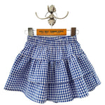 Apple Smile Tiered Shorts Blue