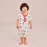 Cozy Summer Indoor Suit - Bear White