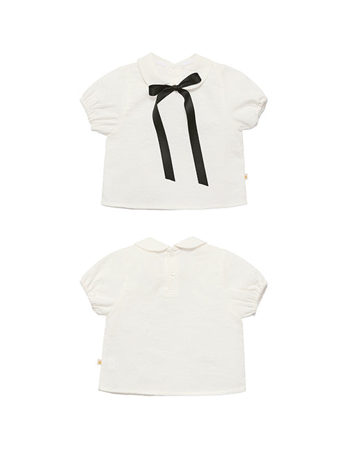 Kane Short Sleeve Blouse_White