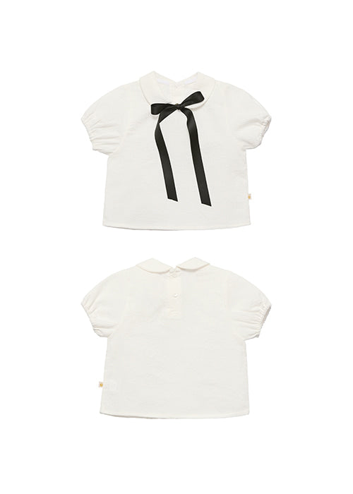Kane Short Sleeve Blouse_White