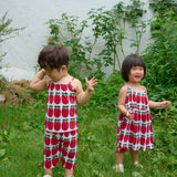 [June 26 ~ Sequential Shipping][Pre-order] Apple Sleeveless Long Pants Pleated Top & Bottom Set