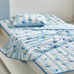 3°C) Extreme Cool Chaltteok Ice Nap Blanket 100*150 Ocean Boat Blue_CZ0226020