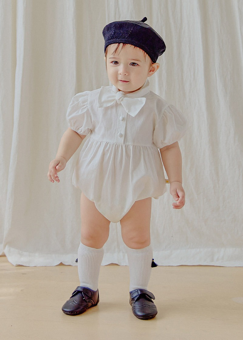 Tie short-sleeve bodysuit