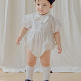 Tie short-sleeve bodysuit