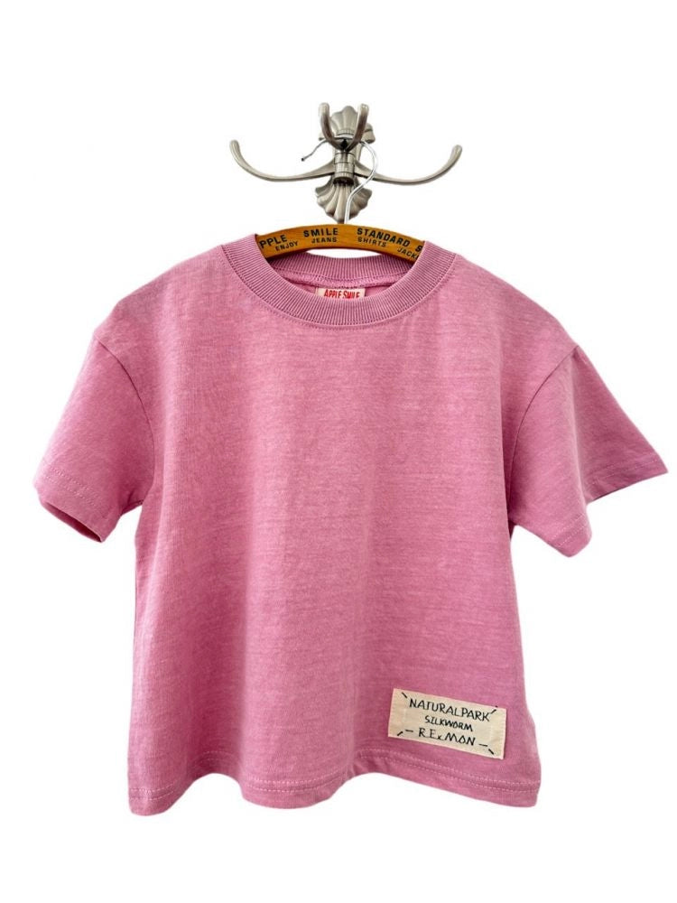 Apple Smile Natural T-shirt Pink