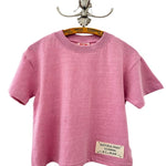 Apple Smile Natural T-shirt Pink