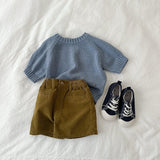 Mini Robe 26 Autumn Corduroy Half-length Pants 10-48 Months Namdaemun Children's Clothing Toddler