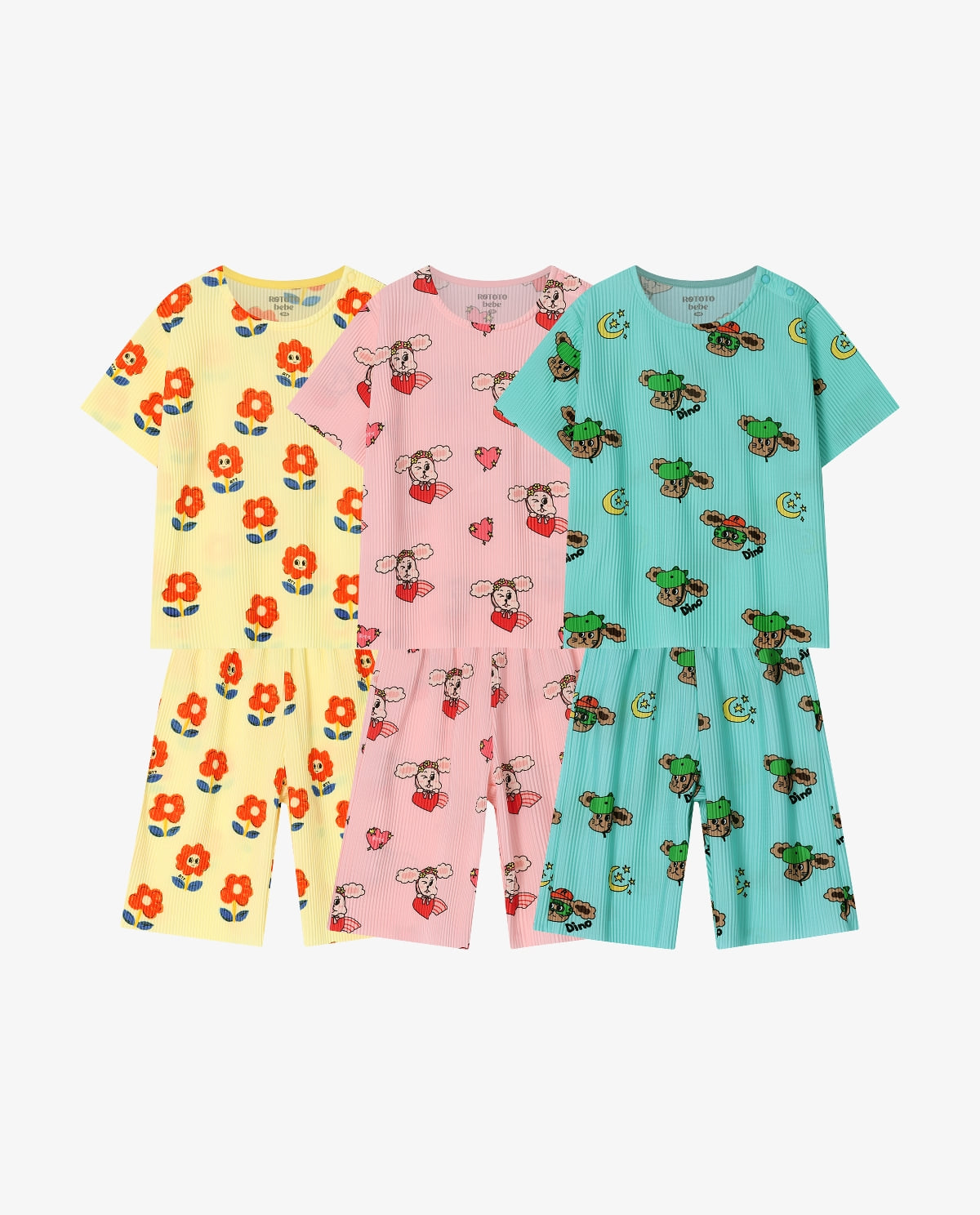 Crepe all-over loungewear sky blue