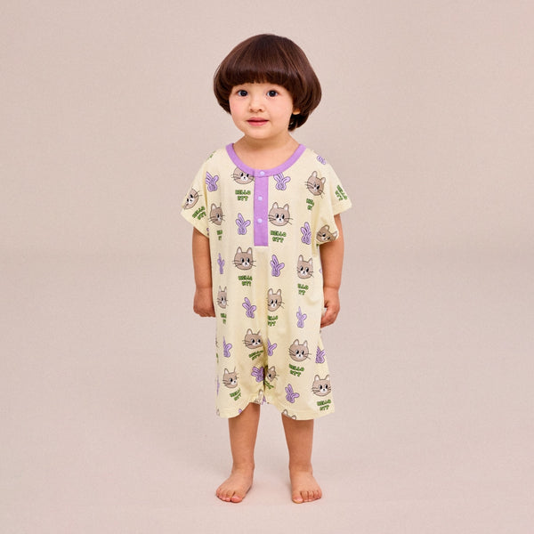 Summer Indoor Suit - Cat Yellow