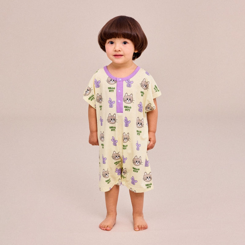 Summer Indoor Suit - Cat Yellow