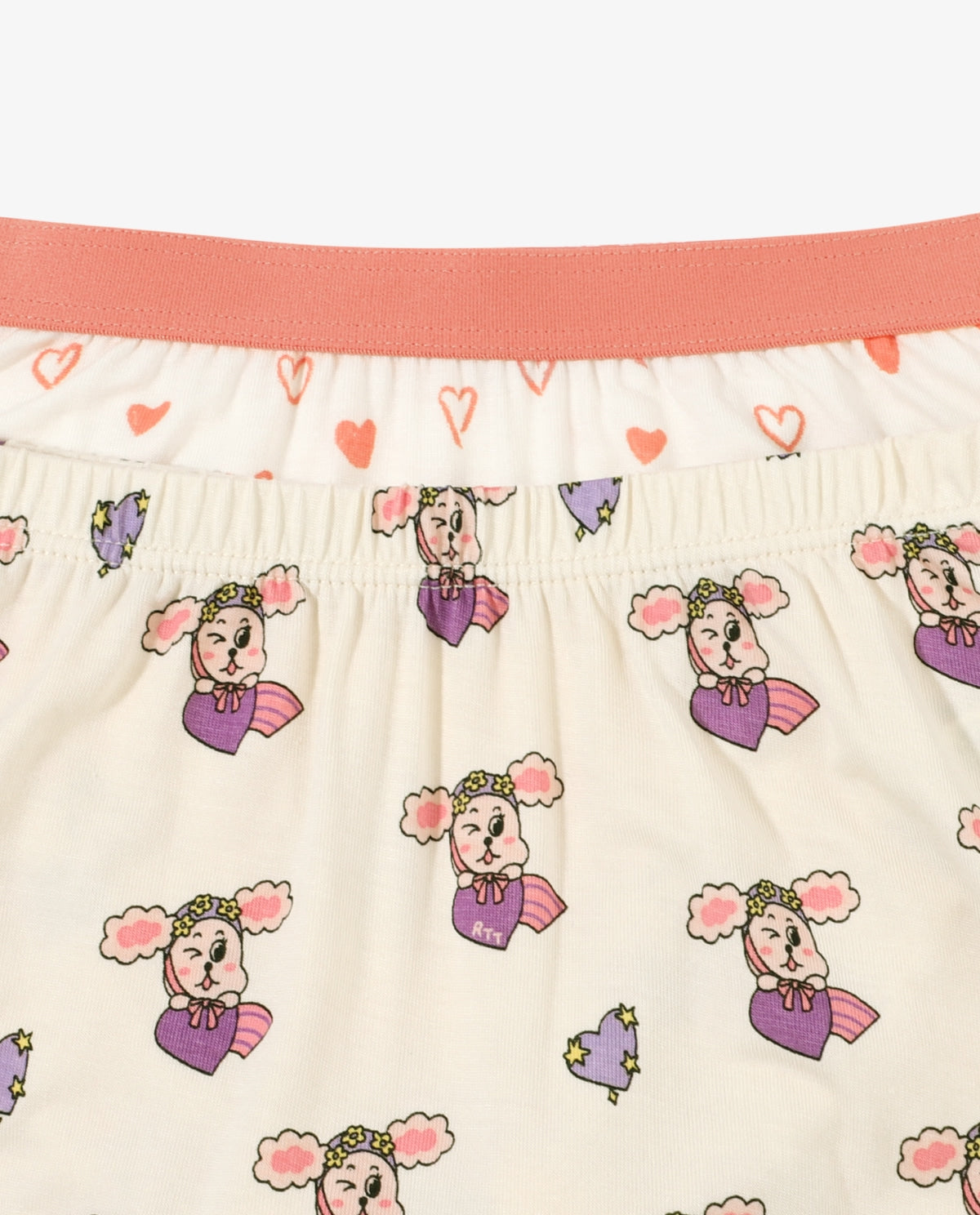 Modal Boxer Panty Set with Heart Point (Girls) 2-Pack