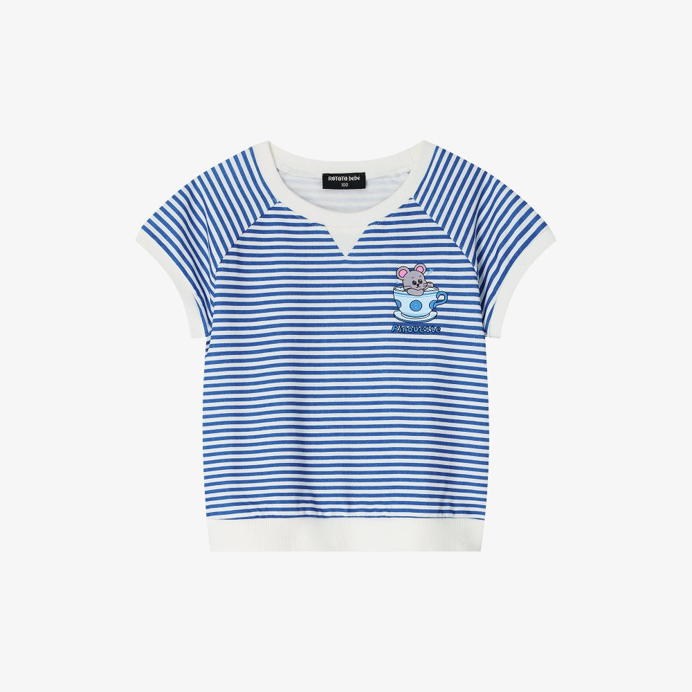 [ONLY KIDIKIDI] 비비드 스트라이프 셋업 (4colors)