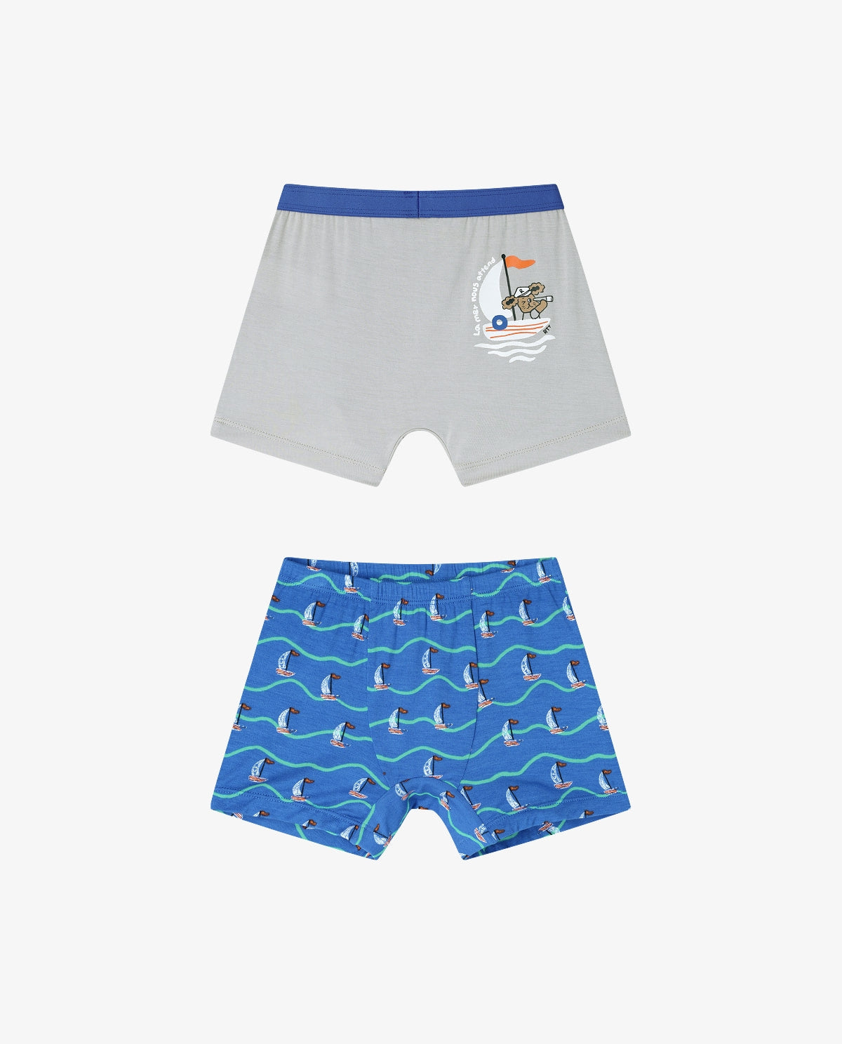 Modal Boxer Shorts Set Sailboat (Boys) 2-Pack