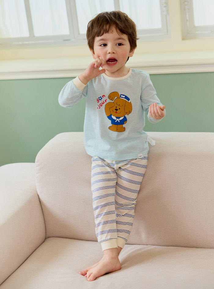 Sailor dog jacquard (24SS) indoor wear set