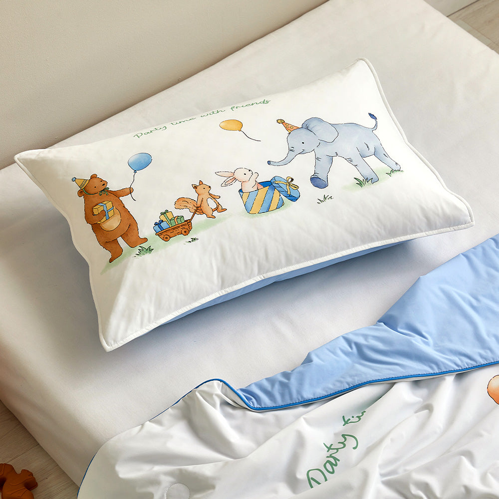 3°C) Extreme Cool One-Point Reversible Cooling Pillowcase 60*40 Animal Party Time_CZ0326019