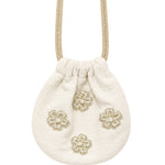 Pearl flower pouch