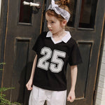 Apple Smile 25 Collared T-shirt Black