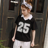 Apple Smile 25 Collared T-shirt Black