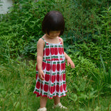 Apple Sleeveless Pleated Dress