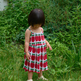 Apple Sleeveless Pleated Dress