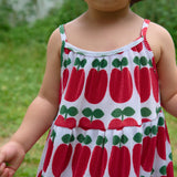 Apple Sleeveless Pleated Dress