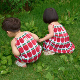 Apple Sleeveless Pleated Dress