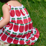 Apple Sleeveless Pleated Dress