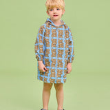 Tropical Summer Raincoat - Blue