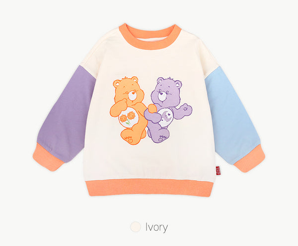 Friends Care Bears color combination sweatshirt