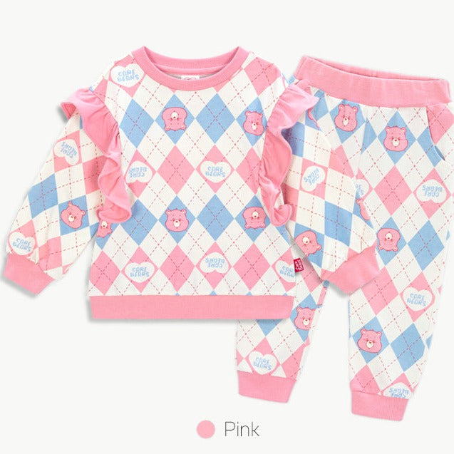 Cheer Care Bears Argyle Tops and Bottoms