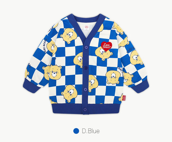 Care Bears checkerboard cardigan