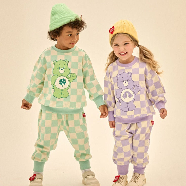 Care Bears Checkerboard loose fit top and bottom