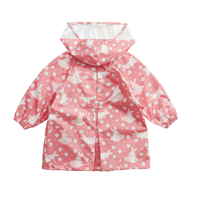 HAS KIDS POLY RAINCOAT PINK RABBIT