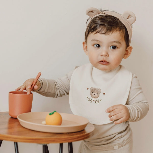 Teddy Bear Organic Bib