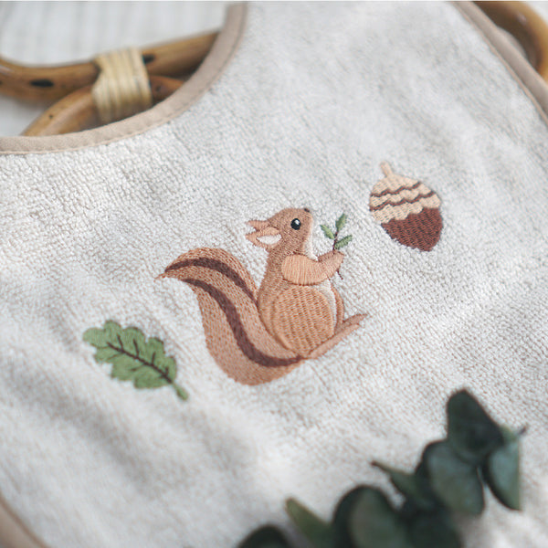 Squirrel Bamboo Bib