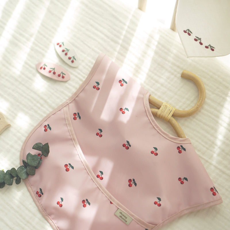 Pink Cherry Waterproof Bib